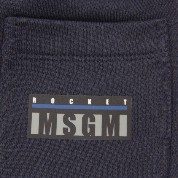 1042AQ pantalone felpa bimbo MSGM boy kids sweatpants blue/grey