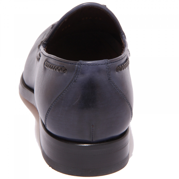 1053Q mocassino uomo CARACCIOLO 1971 blu shoe men