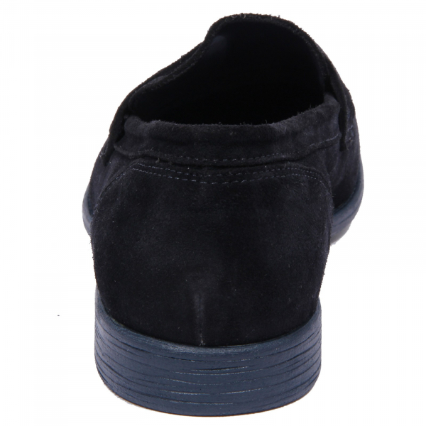 1059J mocassino uomo dark blue HUNDRED 100 vintage effect shoe loafer man