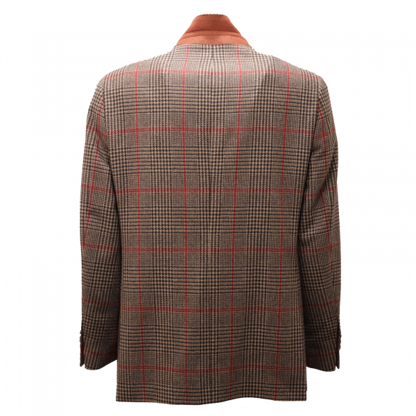 1086AD giacca uomo BASTIANELLO ANGELO NARDELLI wool brown jacket men