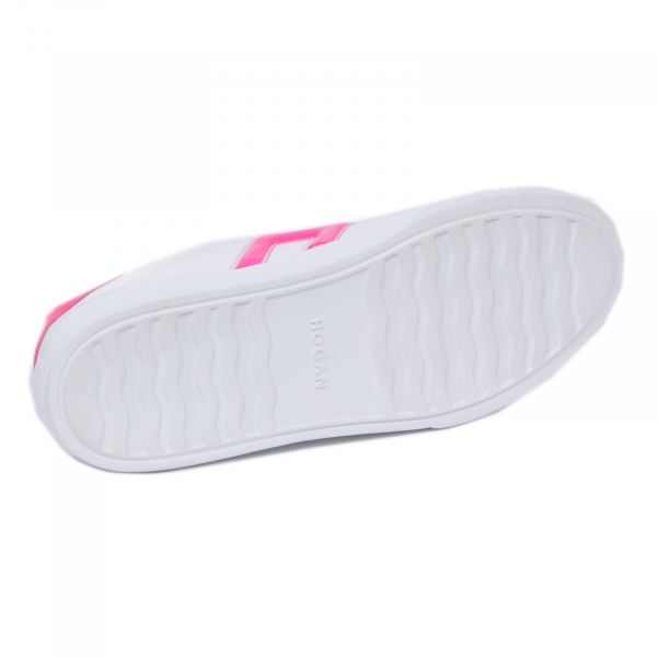 1095J sneaker donna white/pink fluo HOGAN H365 scarpe H gel shoe woman