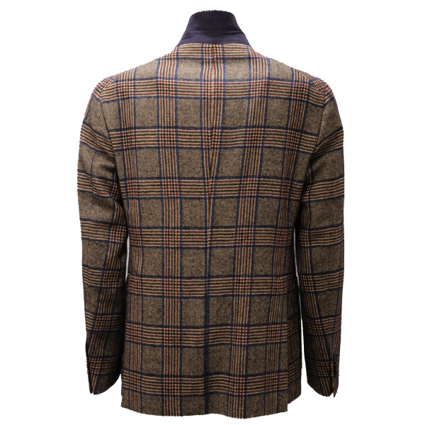 giacca uomo TAGLIATORE prince of wales check mix wool jacket men