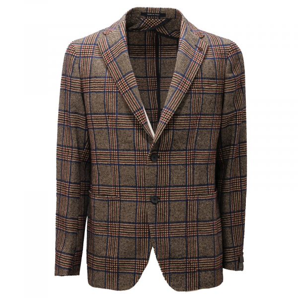 giacca uomo TAGLIATORE prince of wales check mix wool jacket men