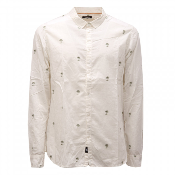 1112AG camicia uomo OFFICINA36 off white palm print cotton shirt man