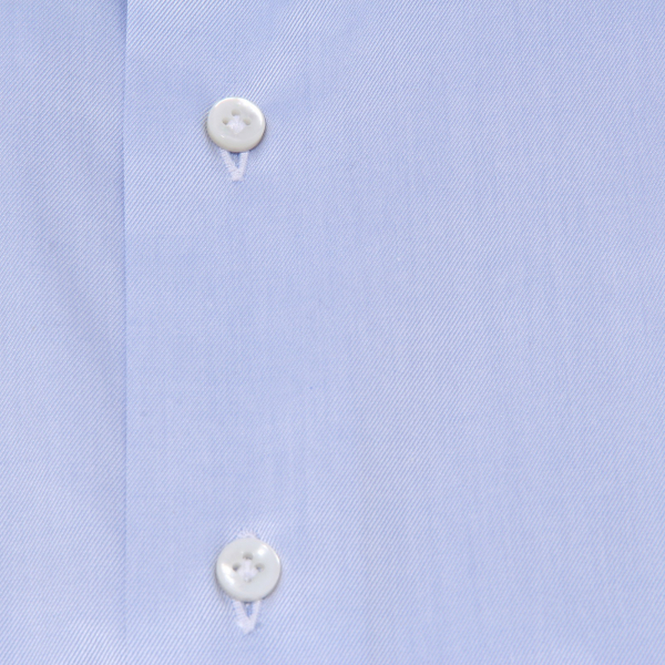 1114AB camicia uomo NO LABEL SARTORIA CAMPO light blue cotton shirt man