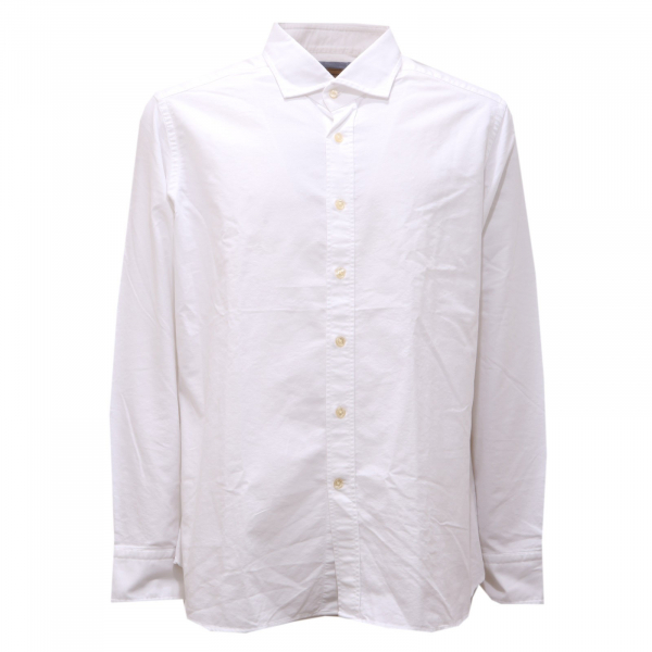 1121AG camicia uomo MATTEUCCI SLIM white cotton shirt man