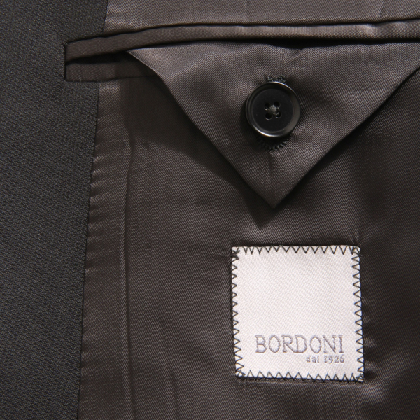 1130AZ ABITO UOMO BORDONI MAN SUIT DROP 7R BLACK