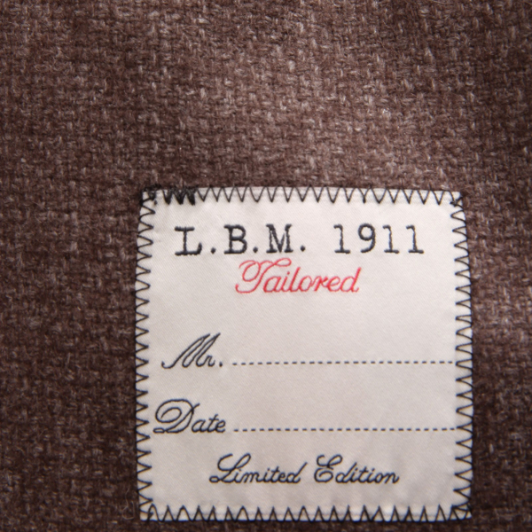 1142AD giacca uomo L.B.M. 1911 TAILORED SLIM FIT mix wool brown jacket men