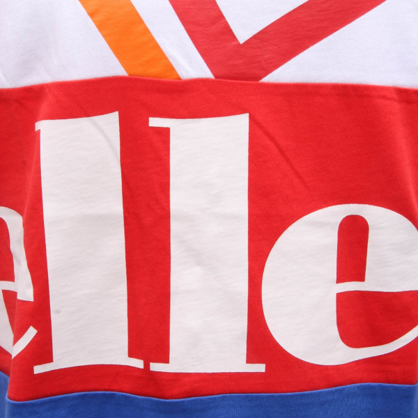 1151AI maglia uomo ELLESSE man cotton t-shirt white/red/blue