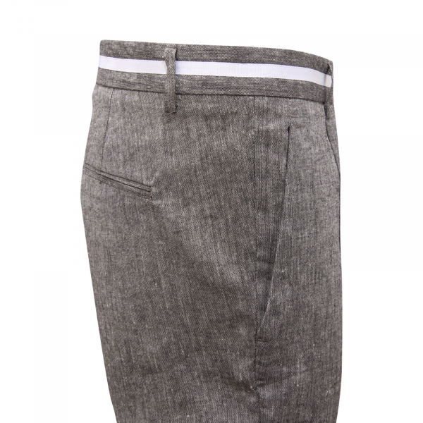 1165AT pantalone uomo OUTFIT man linen blend trousers