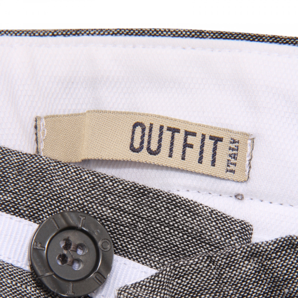 1165AT pantalone uomo OUTFIT man linen blend trousers