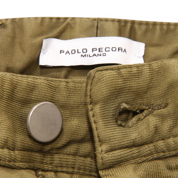 1166AV BERMUDA UOMO PAOLO PECORA MAN JERSEY SHORTS GREEN