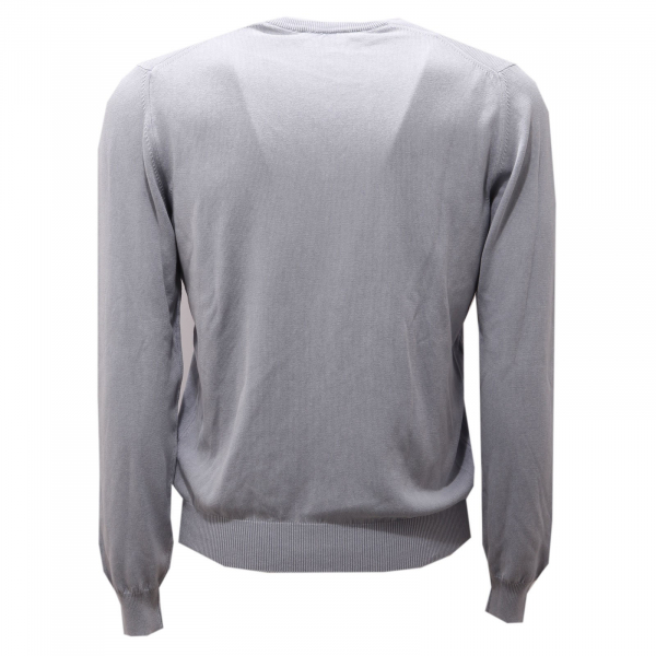 1170AF maglione uomo JOHN WELLINGTON grey cotton sweater man