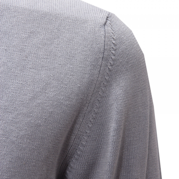 1170AF maglione uomo JOHN WELLINGTON grey cotton sweater man