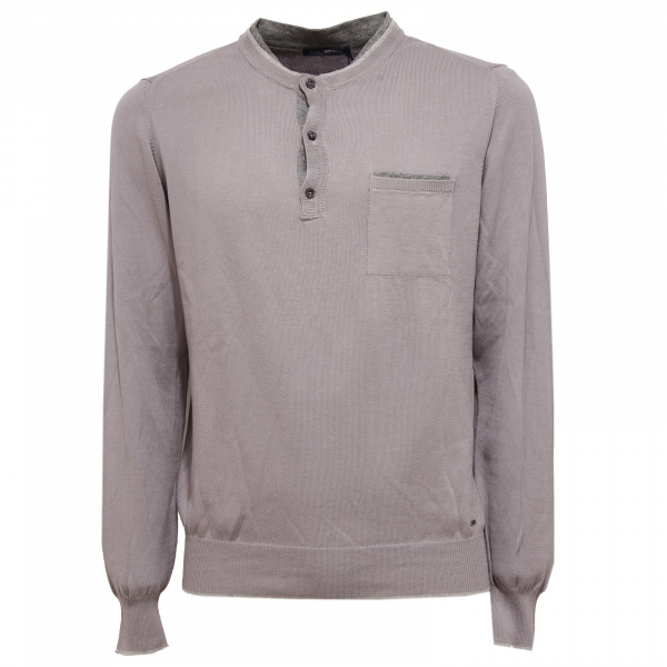maglione uomo GAS MAN grey sweater cotton men