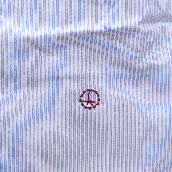 1181AG camicia uomo AT.P.CO ESSENTIAL white/light blue cotton blend shirt man