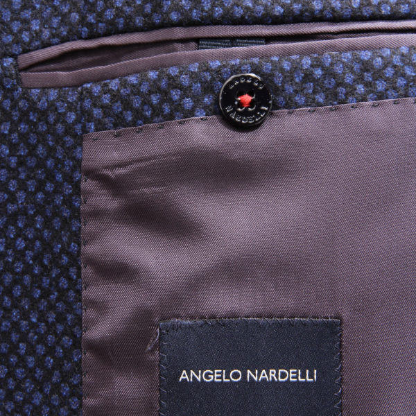 1183AD giacca uomo BASTIANELLO ANGELO NARDELLI wool blue jacket men