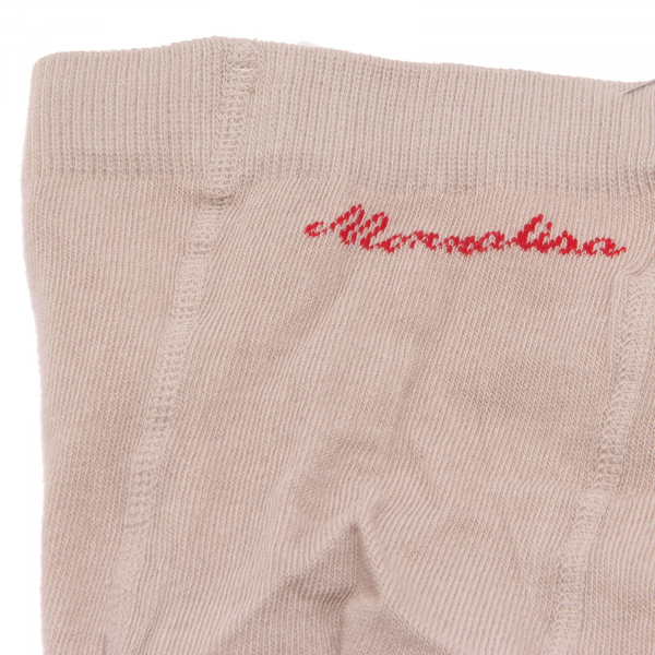 1192W collant bimba MONNALISA BEBE' beige socks tights cotton kid