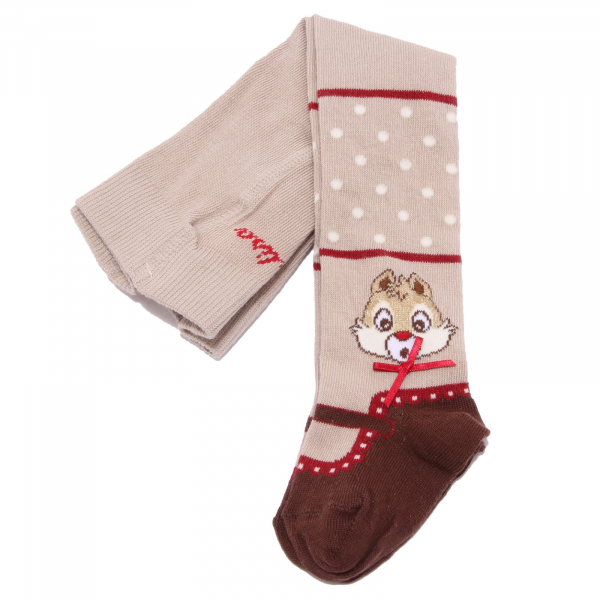 1192W collant bimba MONNALISA BEBE' beige socks tights cotton kid
