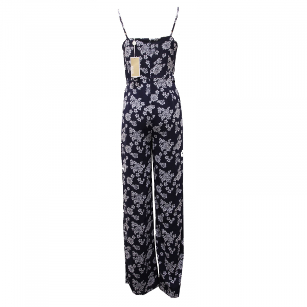 1194AF tuta donna MICHAEL KORS blue/white jumpsuit woman