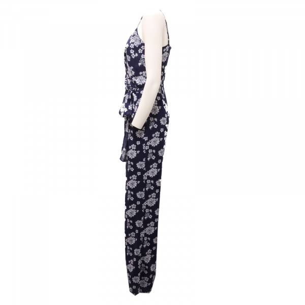 1194AF tuta donna MICHAEL KORS blue/white jumpsuit woman