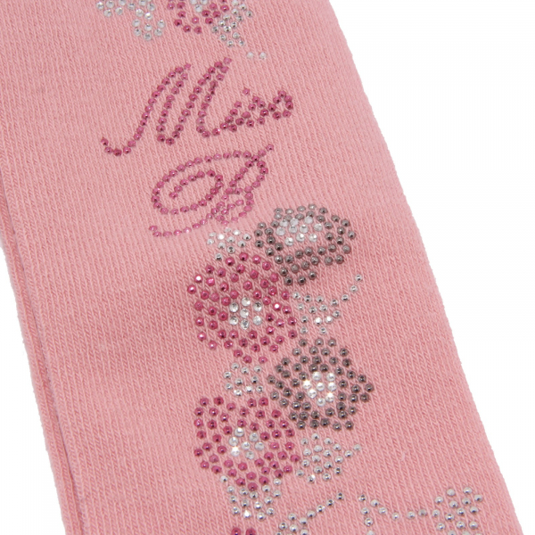 1199W collant bimba MISS BLUMARINE pink cotton tights girl kid