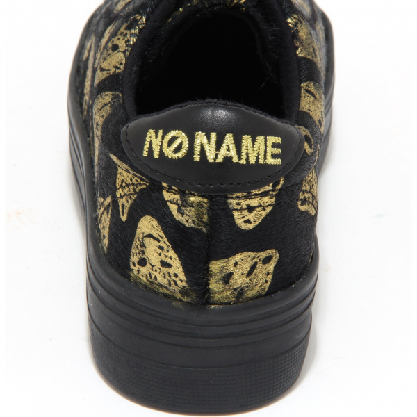 1202M sneakers zeppe donna nere NO NAME plato scarpe shoes women