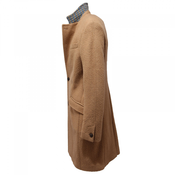 1215AC cappotto uomo OFFICINA36 MARACAIBO mix wool chestnut boucle coat men