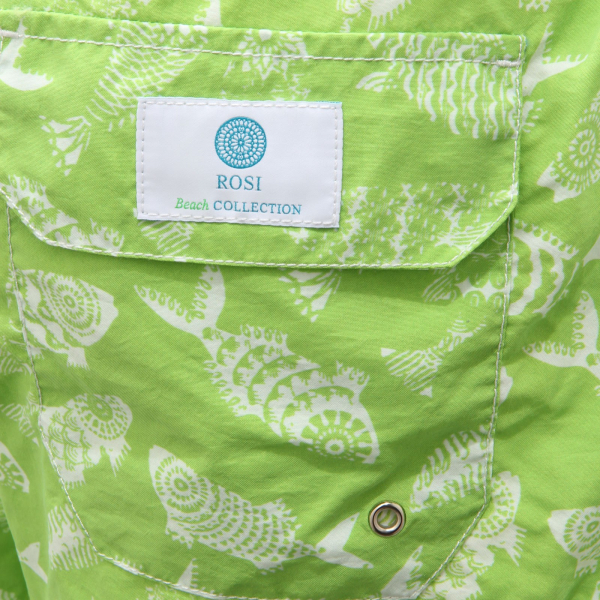 1243AE costume boxer uomo ROSI green beachwear men