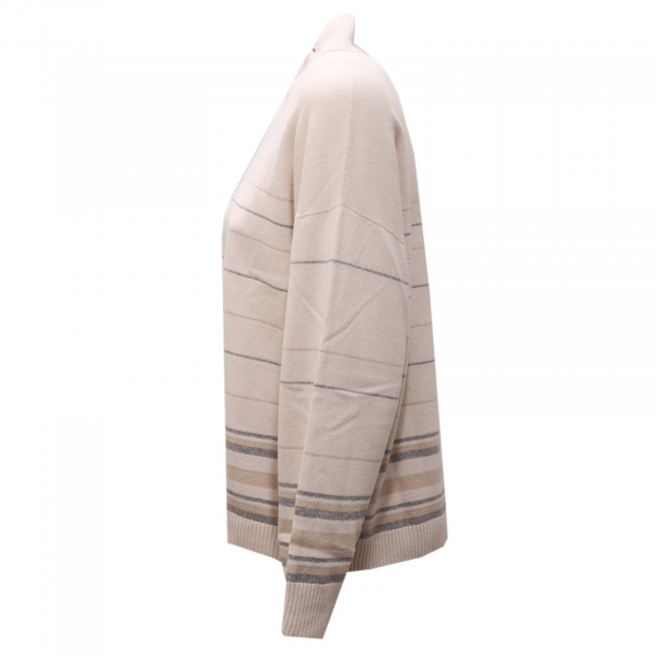 1244AG maglione donna PESERICO beige silk/cashmere/wool sweater woman