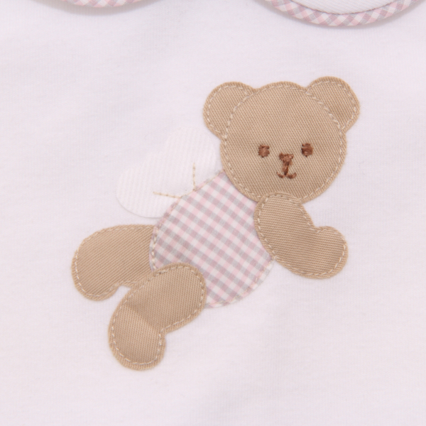1244AQ tutina bimba IL GUFO girl baby romper