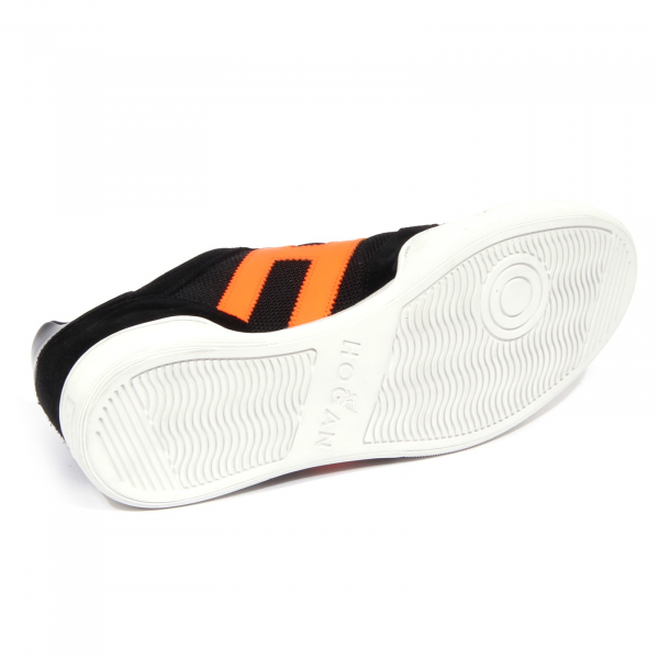 1251J sneaker uomo black/orange fluo HOGAN H357 scarpe shoe man