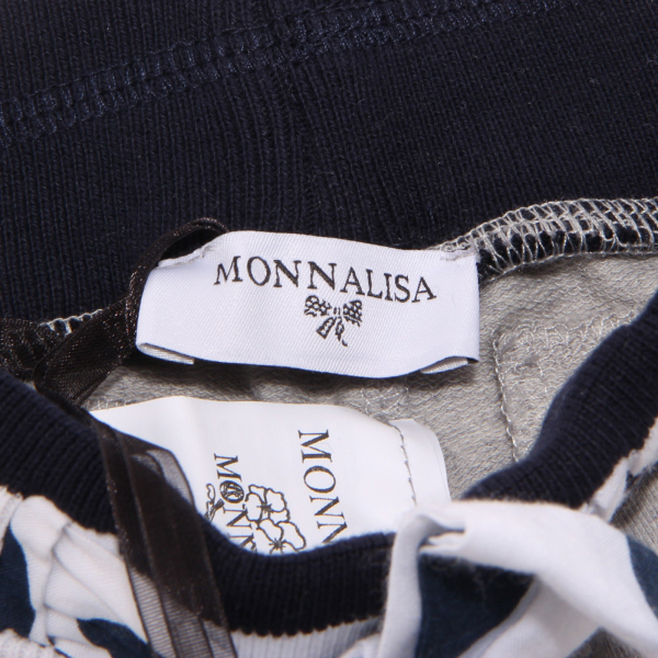 1260S  pantalone tuta bimba MONNALISA grigio/blu sweat pants kids