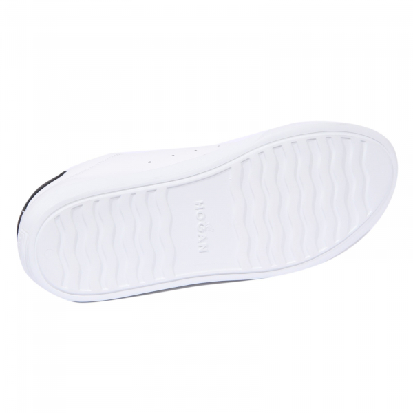 sneaker uomo white/black HOGAN H365 scarpe leather shoe man