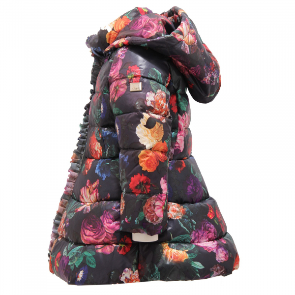 1271V piumino bimba girl BABY A. fiori multicolor jacket