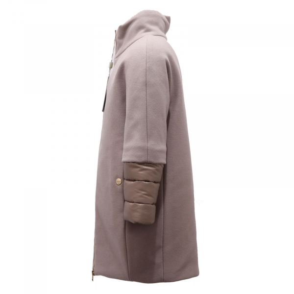 1304F cappotto bimba girl HERNO beige padded coat jacket kid