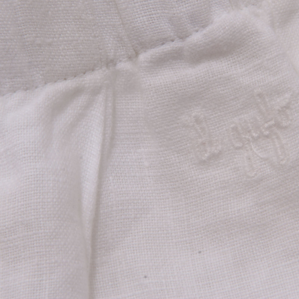 1344AD bermuda bimbo BOY IL GUFO lino linen white shorts kids