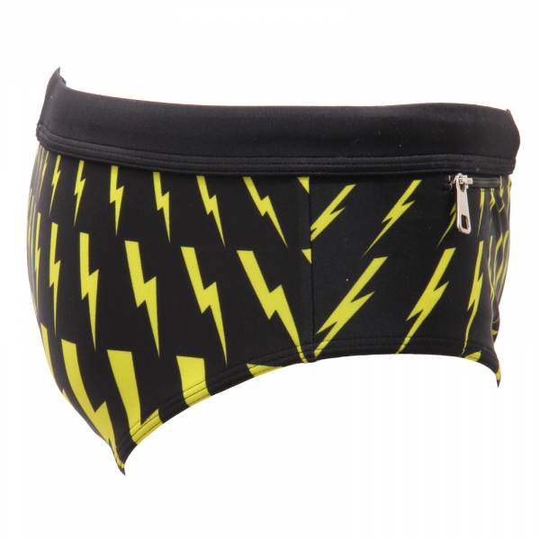 1349AE slip costume uomo NEIL BARRETT black/yellow swimwear slip man