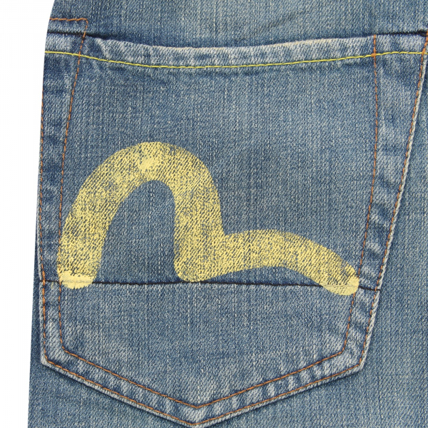 1378AV BERMUDA UOMO EVISU MAN DENIM SHORTS