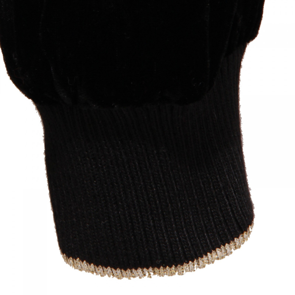 1395K felpa bomber donna SUN 68 velluto black velvet sweatshirt woman