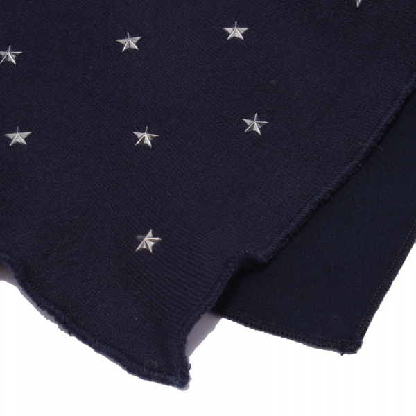 1409Y foulard bimba girl LULU' BY MISS GRANT blue sciarpa pile scarf