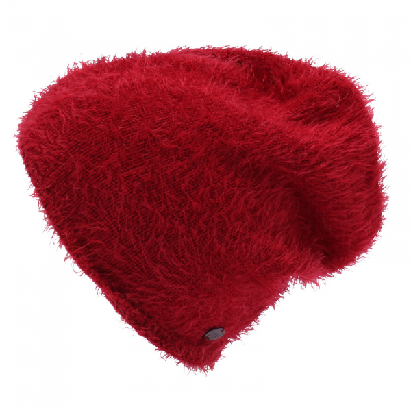 1420Y cuffia bimba girl GAUDI' TEEN red chenille hat woman CINIGLIA