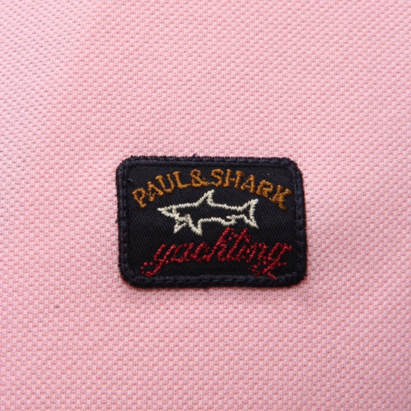 1431AH polo uomo PAUL&SHARK pink cotton polo shirt man