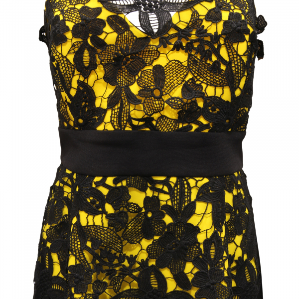 1435AZ ABITO  HANITA COUTURE WOMAN DRESS BLACK