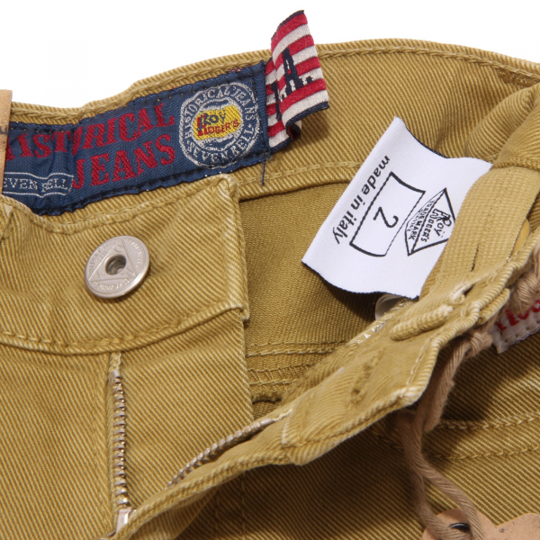 1437W jeans bimbo ROY ROGER'S mustard denim pant trouser kid boy