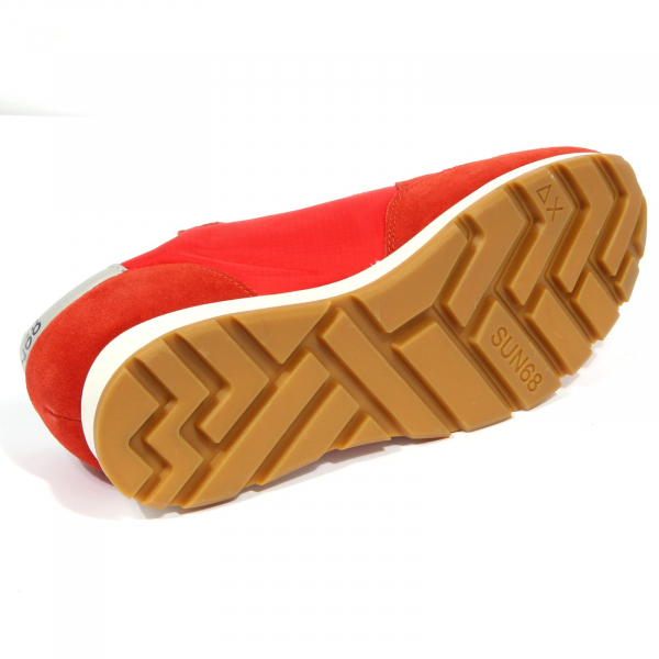 1448J sneaker uomo   red/grey/blue SUN 68 scarpe suede/tissue shoe man