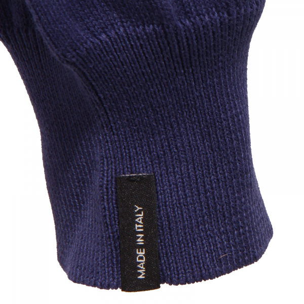 1449X maglione uomo BRAMANTE blue cotton sweater full zip men