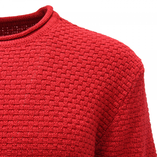 1486AG maglione uomo IMPERIAL red cotton blend sweater man