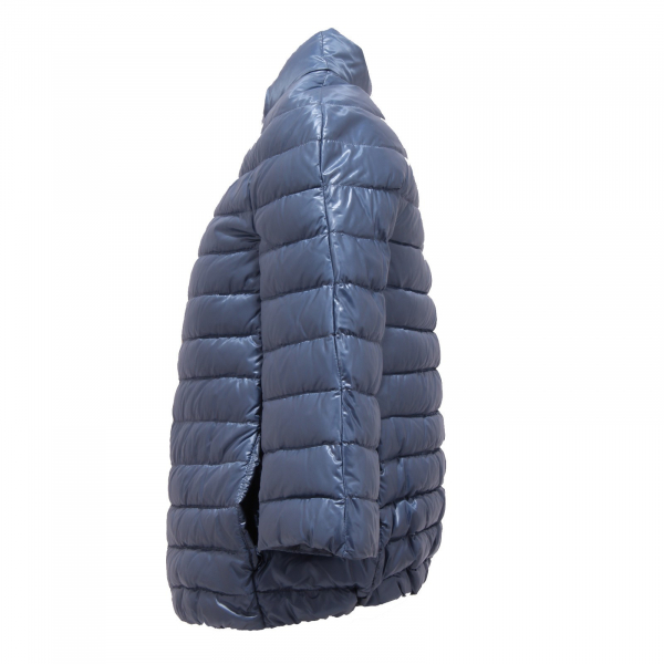 1491V piumino bimba GIRL HERNO blue avio manica 3/4 jacket girl