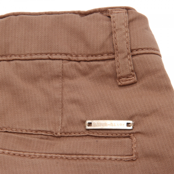 1497AD bermuda bimbo BOY HITCH-HIKER brown garment dyed shorts kids